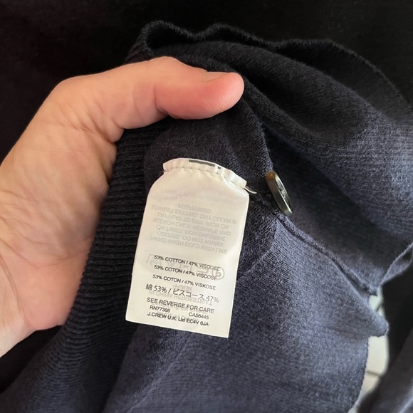 J. Crew Navy Blue Crew Neck Sweater - Picture 5 of 6